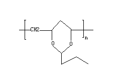 pvb聚乙烯醇縮丁醛結構式